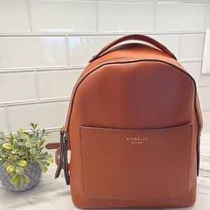 Women’s Tan Leather Backpack